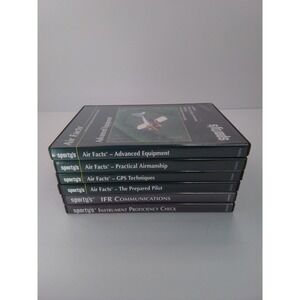 Lot of 6 Sporty's Pilot Training DVD Set Air Facts & What You Should Know Used